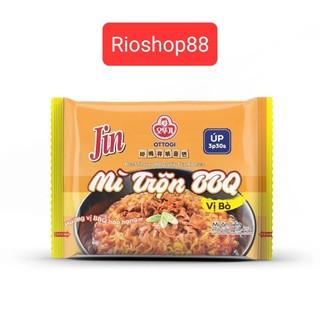 Mì ăn liền mì úp kiểu Hàn Quốc ottogi mì trộn BBQ vị bò mì mini 75g
