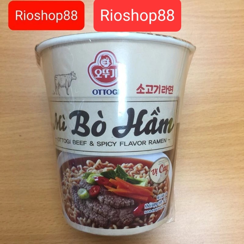 Mì Ly Thịt Bò Cay Ottogi 62G