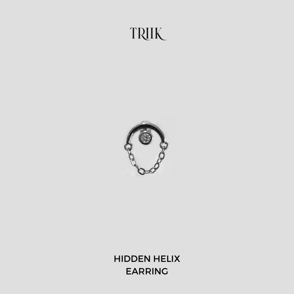 Khuyên tai đá - Hidden Helix Diamond Earring 02 ( giá 1 chiếc )