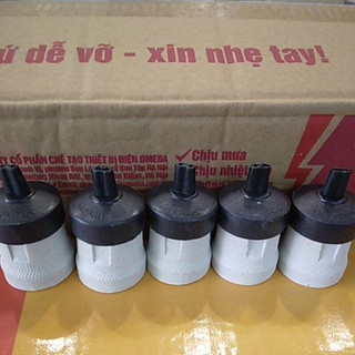 Đui đèn E27 bằng sứ Sopoka chịu nhiệt cao