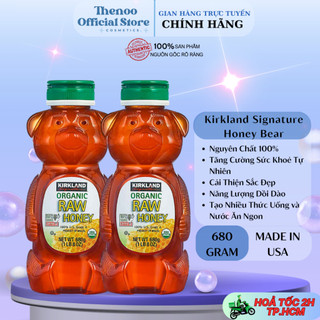 Mật Ong Gấu Honey Bear Kirkland Hữu Cơ Tinh Khiết Nguyên Chất 680gr của Mỹ