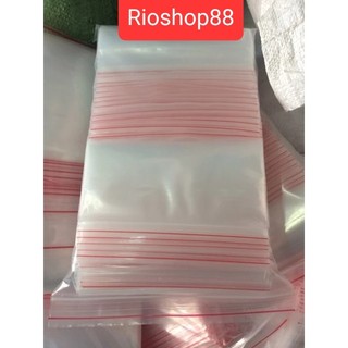 TÚI ZIP TRONG 1kg túi zip chỉ đỏ loại dày, zip siêu tốt sale hot