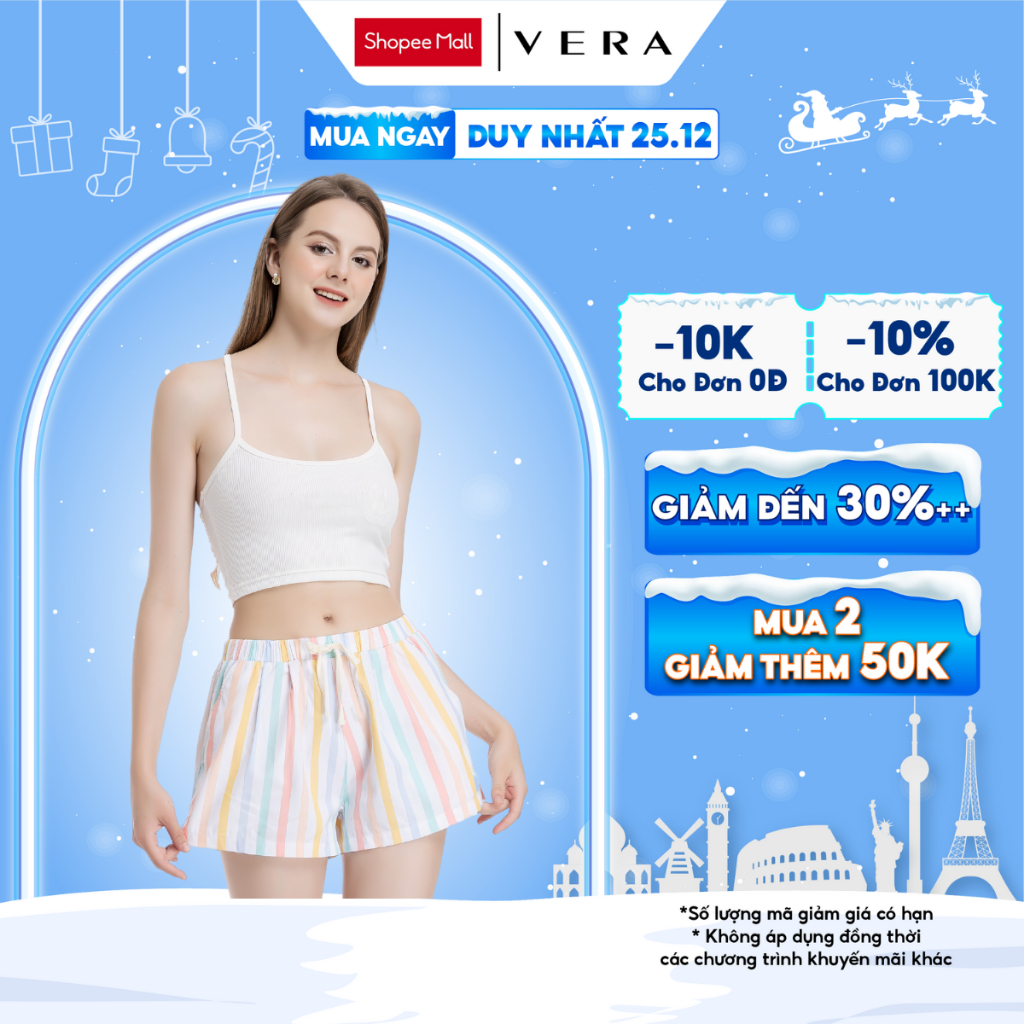 Quần Short VERA Kate in thoải mái thoáng khí - V0563