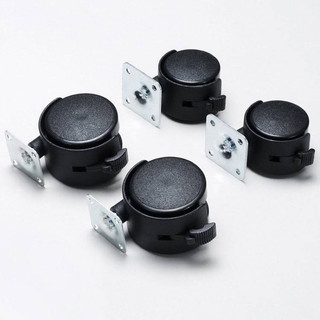 combo 4 Bánh xe nhựa dùng kéo di chuyển vali kệ tủ - Nhiều phân loại