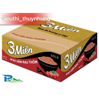 Thùng 30 gói x 75g Mì Tôm 3 Miền