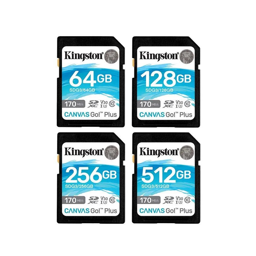 Kingston Canvas Go Plus SD Card 170MB s 64GB 128GB 256GB Thẻ nhớ SD card