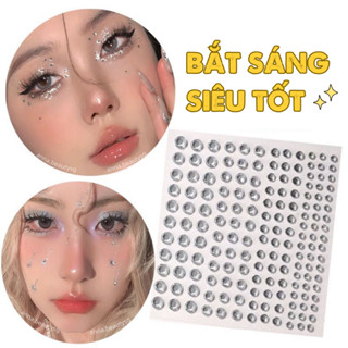 Đá đính mặt lấp lánh, đá gắn make up, hạt đính mắt có sẵn keo, phụ kiện trang trí tóc (nhiều mẫu)