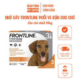 Nhỏ gáy Frontline đuổi ve rận cho chó dưới 10kg (01 Tuýp 5ml)