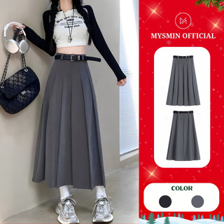  Chân váy Ulzzang MYSMIN Dáng dài 90cm Chất Vitex mềm cao cấp Mặc đi chơi đi làm TA339 