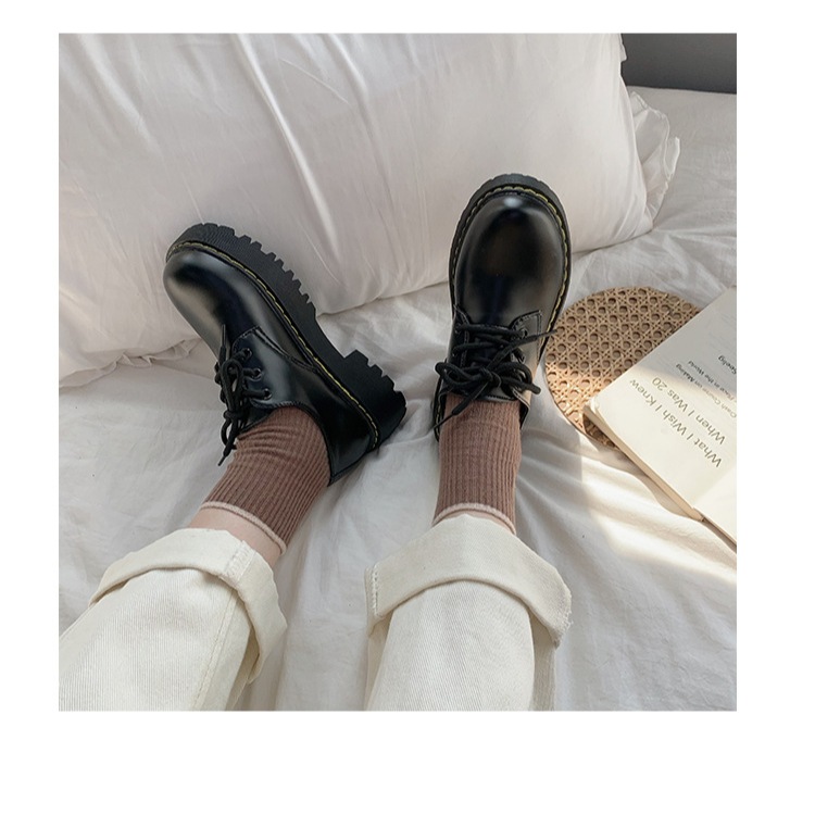 GIÀY OXFORD ROSÉ MARTIN CỔ THẤP DA TRƠN CAO CẤP ĐẾ 5CM  DA TRƠN CAO CẤP