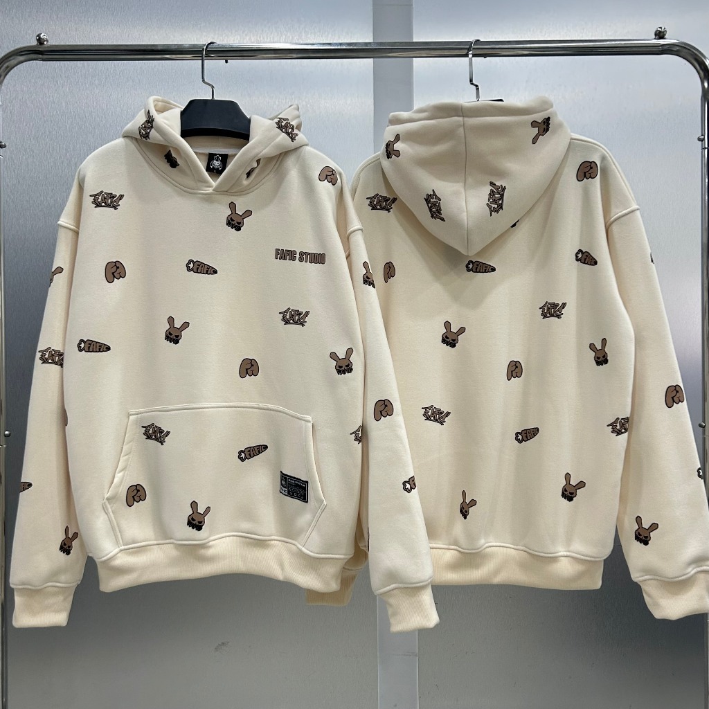 Áo Hoodie Nỉ Bông FAFIC STUDIO Mũ Trùm 2 Lớp Vải Nỉ Cotton Cao Cấp Mẫu Hot 2023