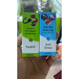 Anti Stress - Parakill - Giải độc, túm lắc, lừ đừ, đốm trắng, ký sinh trùng ở cá cảnh thuỷ sinh