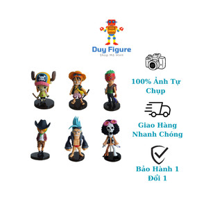 Mô hình One Piece Duy Figure Rozo 6 nhân vật băng mũ rơm luffy rozo sanji chibi cao 9,8cm , figure anime one piece