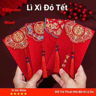 Bao lì xì tết đỏ chúc mừng năm mới Phong Cách Sang Trọng, Bao lì xì đám cưới /bê tráp