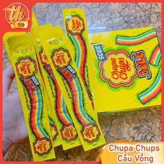 Kẹo Dẻo Cầu Vồng Chupa Chups Sour Belt Hương Trái Cây (Gói 8G)🌈🌈🌈