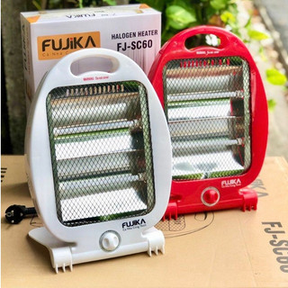 Đèn sưởi - máy sưởi Fujika FJ-60A 2 bóng có tấm lưới cách nhiệt an toàn, chế độ tự ngắt khi đổ