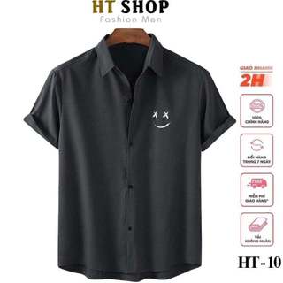 [Xả Hàng] Áo Sơ Mi Nam Ngắn Tay Hoạ Tiết  Cuban Shirt basic Lỡ Phong Cách Trẻ Trung Năng Động Cao Cấp.