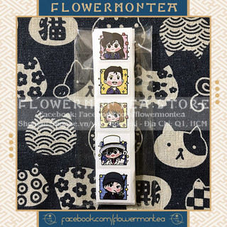 Set 90 sticker vuông - detective conan | thám tử lừng danh conan
