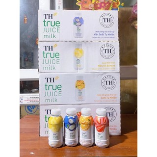  thùng 24 chai nước uống sữa trái cây th truemilk 300ml 