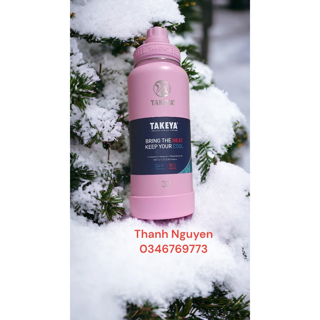Bình giữ nhiệt inox cao cấp TAKEYA USA  18oz - 532ml, 32oz - 946ml