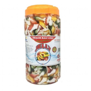 Thạch con cá sắc mầu hũ 2.5kg đại long