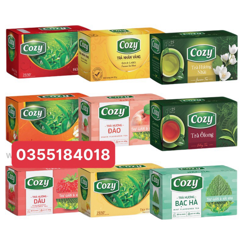  Trà Cozy Túi Lọc đủ vị 