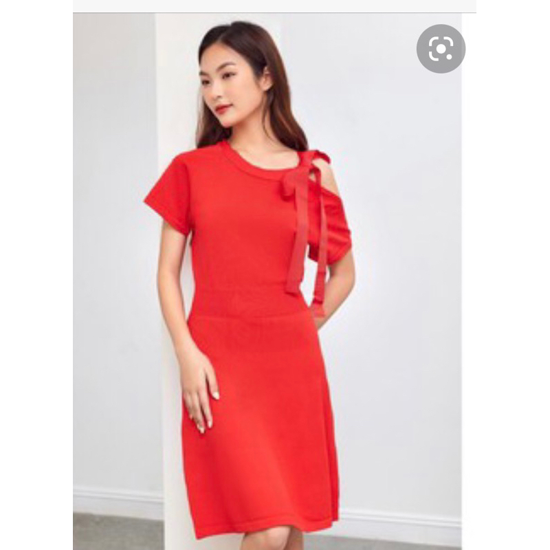 Đầm đỏ len Elise S newtag
