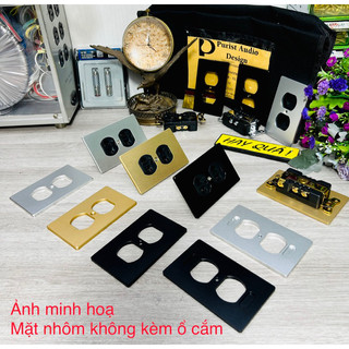 (1 cái) Mặt nhôm ổ cắm dày 5mm kích thước tiêu chuẩn - Mặt nhôm CNC anode