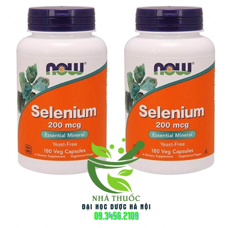 Viên uống NOW FOODS Selenium 200mcg