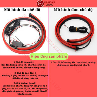 Đèn phanh LED 12V 90cm cảnh báo gắn phía sau xe hơi