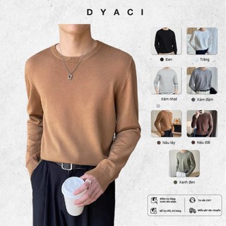 Áo Len Nam Quảng Châu Cổ Tròn Dài Tay Thu Đông Chất Lông Cừu Đẹp Mềm Mịn Cao Cấp Dày Dặn Cực Ấm Hàn Quốc DYACI  AL76