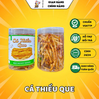 Khô cá thiều nướng chín ăn liền loại ngon - lon 200g - đồ ăn vặt