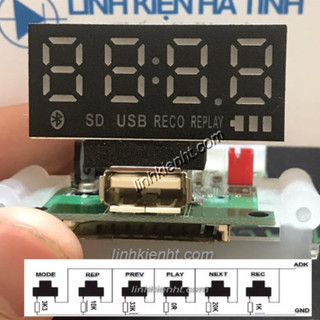 Mạch bluetooth loa kéo mặt loa kéo màn hình loa kéo mặt khiển loa kéo mạch hiển thị loa kéo kiểu 4 LKTT