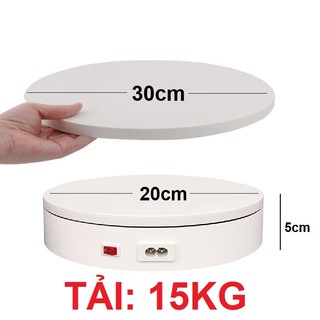 Bàn xoay, đế xoay 360, 16CM,20CM,25CM,30CM, tải 10KG-15KG, xoay mô hình, kính mát, giày dép, túi sách, bình gốm - COMXIM