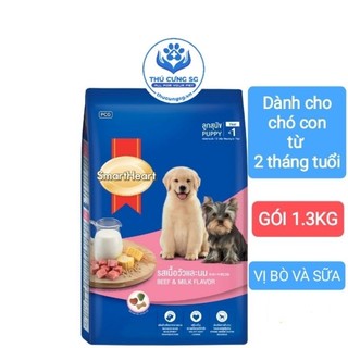 Hạt Smartheart Puppy cho chó con gói 1.3kg(bao bì mới)
