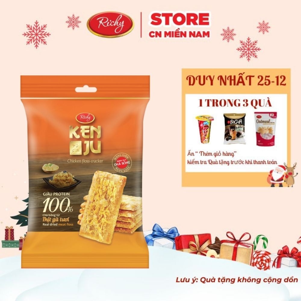 Bánh quy Kenju chà bông túi 192g