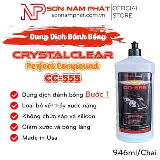 Xi cc555 - dung dịch đánh bóng bước 1 crystal clear cc 555