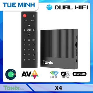 Android tv box tanix x4 - amlogic s905x4, ram 4gb, bộ nhớ trong 32gb
