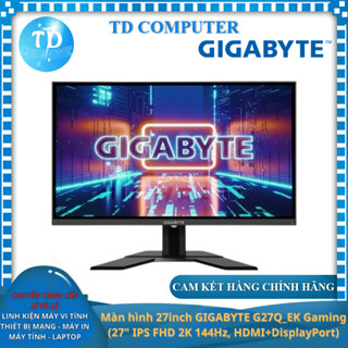  Màn hình máy tính 27inch GIGABYTE G27Q - EK Gaming  27" IPS FHD 2K 144Hz HDMI+DisplayPort  - Hàng chính hãng 