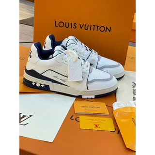 Giày sneaker LV #54 sữa navy ( giá chưa kèm box bảo vệ)