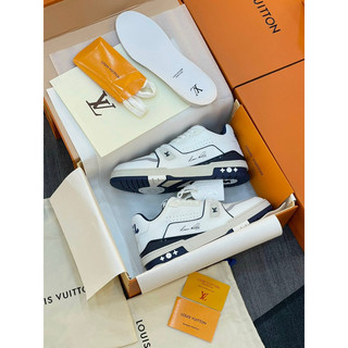 Giày sneaker LV #54 sữa navy ( giá chưa kèm box bảo vệ)
