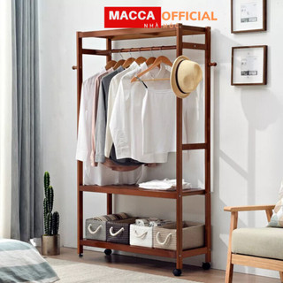 Tủ Treo Quần Áo MACCA 1 Gian, 1 buồng đa năng cao 1m7 (hình thật)