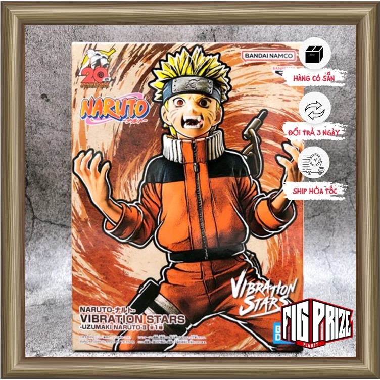 Mô hình Uzumaki Naruto II Naruto 20th Anniversary - Vibration Stars BANDAI NAMCO