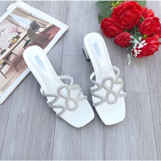Guốc cao gót giay cao gót cao 5 phân gót vuông quai đá cực xinh
