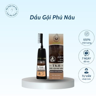 Dầu gội phủ nâu tóc tự nhiên màu hạt dẻ trần kim huyền brown hair shampoo