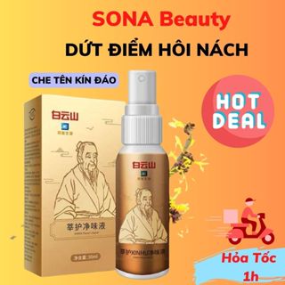 Khử Mùi Hôi Nách Nam Nữ 30ml Xịt Khử Mùi Trị Hôi Nách Hôi Chân Thâm Nách Vĩnh Viễn Hàng Nội Địa Trung Bạch Vân Sơn SONA