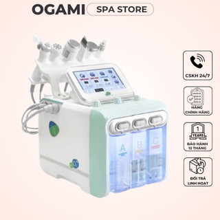 Máy chăm sóc da 6in1 | máy h2o2 aqua 6 chức năng chính hãng chăm sóc da mặt bảo hành 12 tháng