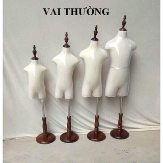 Manocanh bé chân gỗ, Manocanh trẻ em cao cấp, không tay, 0-2 tuổi