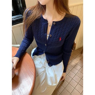 Áo Khoác Cardigan . Áo Khoác Mỏng Cổ Tròn Logo Thêu Phối Thun Gân Ôm Body Dáng Ngắn |smide_clothing