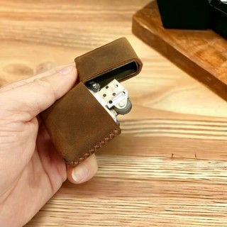 Bao Da Trùm Zippo Classic, Bao da Thật Zippo, da handmade